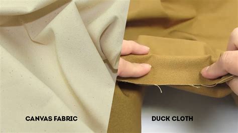 canvas vs duck fabric